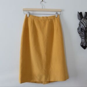 Vintage DanaParis Mustard A-Line Women's Skirt